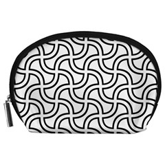 Pattern-monochrome-repeat- Accessory Pouch (large) by Semog4