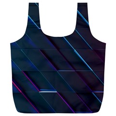 Glass-scifi-violet-ultraviolet Full Print Recycle Bag (xl)