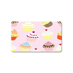 Cupcakes Wallpaper Paper Background Magnet (name Card) by Semog4