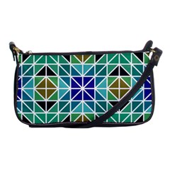 Mosaic-triangle-symmetry- Shoulder Clutch Bag by Semog4