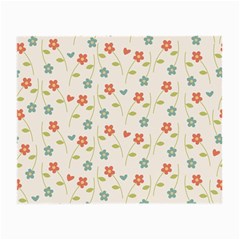 Floral-pattern-wallpaper-retro Small Glasses Cloth (2 Sides) by Semog4