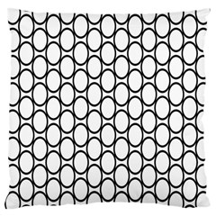 Black-pattern-halftone-wallpaper Large Cushion Case (one Side) by Semog4