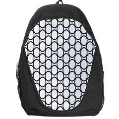 Black-pattern-halftone-wallpaper Backpack Bag by Semog4