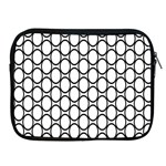 Black-pattern-halftone-wallpaper Apple iPad 2/3/4 Zipper Cases Front