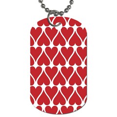 Hearts-pattern-seamless-red-love Dog Tag (two Sides) by Semog4