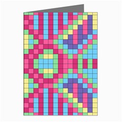 Checkerboard-squares-abstract---- Greeting Cards (pkg Of 8) by Semog4