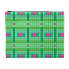 Checkerboard-squares-abstract-- Cosmetic Bag (xl) by Semog4