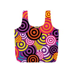 Abstract-circles-background-retro Full Print Recycle Bag (s) by Semog4