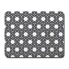 Geometric-floral-curved-shape-motif Small Mousepad by Semog4