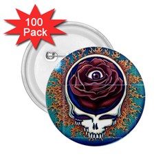 Grateful Dead Skull Rose 2 25  Buttons (100 Pack)  by Semog4
