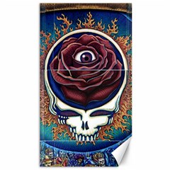 Grateful Dead Skull Rose Canvas 40  X 72  by Semog4