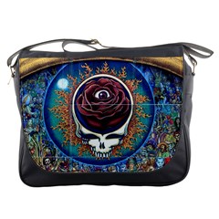 Grateful Dead Skull Rose Messenger Bag by Semog4