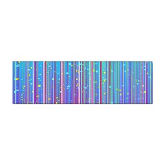 Blue Magenta Speckles Line Sticker Bumper (10 Pack)