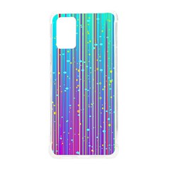 Blue Magenta Speckles Line Samsung Galaxy S20plus 6 7 Inch Tpu Uv Case by Semog4