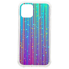 Blue Magenta Speckles Line Iphone 12 Mini Tpu Uv Print Case	