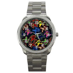 Grateful Dead Pattern Sport Metal Watch by Semog4