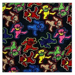 Grateful Dead Pattern Square Satin Scarf (36  X 36 ) by Semog4