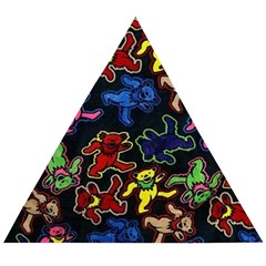 Grateful Dead Pattern Wooden Puzzle Triangle by Semog4