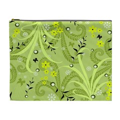 Seamless Pattern Green Garden Cosmetic Bag (xl) by Semog4