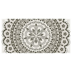 Vector Mandala Drawing Decoration Banner And Sign 4  X 2 