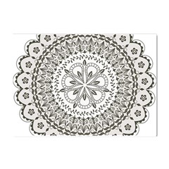 Vector Mandala Drawing Decoration Crystal Sticker (a4)