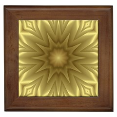 Background Pattern Golden Yellow Framed Tile