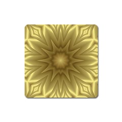 Background Pattern Golden Yellow Square Magnet