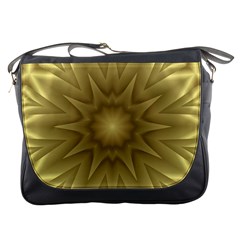 Background Pattern Golden Yellow Messenger Bag by Semog4