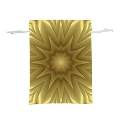 Background Pattern Golden Yellow Lightweight Drawstring Pouch (m)
