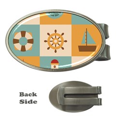 Nautical Elements Collection Money Clips (oval)  by Semog4