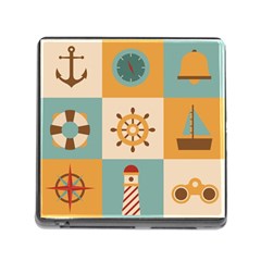 Nautical Elements Collection Memory Card Reader (square 5 Slot)