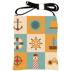 Nautical Elements Collection Shoulder Sling Bag