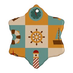 Nautical Elements Collection Ornament (snowflake)