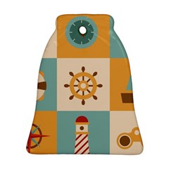 Nautical Elements Collection Bell Ornament (two Sides)