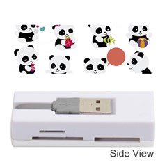 Playing Pandas Cartoons Memory Card Reader (stick) by Semog4