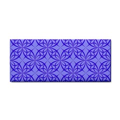 Decor Pattern Blue Curved Line Hand Towel by Semog4