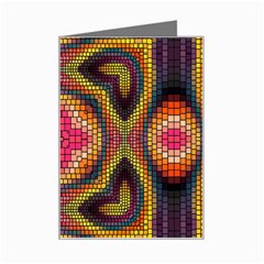 Kaleidoscope Art Pattern Ornament Mini Greeting Card