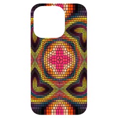 Kaleidoscope Art Pattern Ornament Iphone 14 Pro Black Uv Print Case by Semog4