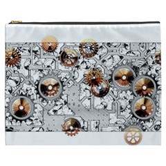 Gears Movement Machine Cosmetic Bag (xxxl) by Semog4