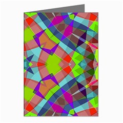 Farbenpracht Kaleidoscope Pattern Greeting Cards (pkg Of 8) by Semog4