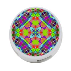 Farbenpracht Kaleidoscope Pattern 4-port Usb Hub (one Side) by Semog4