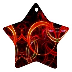 Background Fractal Abstract Star Ornament (two Sides) by Semog4