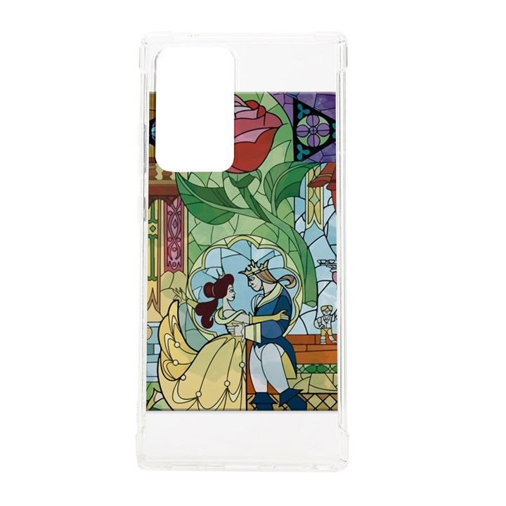 Stained Glass Rose Flower Samsung Galaxy Note 20 Ultra TPU UV Case