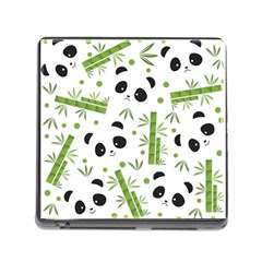 Giant Panda Bear Green Bamboo Memory Card Reader (square 5 Slot) by Salman4z