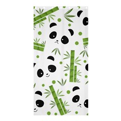 Giant Panda Bear Green Bamboo Shower Curtain 36  X 72  (stall)  by Salman4z