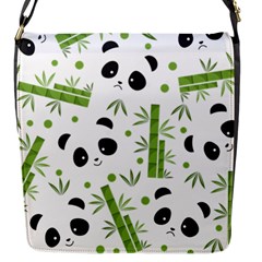Giant Panda Bear Green Bamboo Flap Closure Messenger Bag (s) by Salman4z