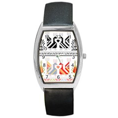 Bulgarian Folk Art Folk Art Barrel Style Metal Watch by Salman4z