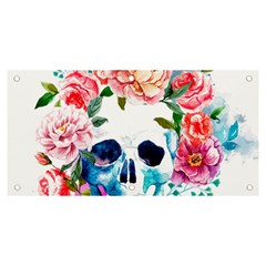 Day Of The Dead Skull Art Banner And Sign 6  X 3  by Salman4z
