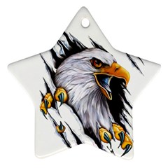 Eagle Star Ornament (two Sides) by Salman4z