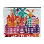 Vector Graphics Amsterdam Silhouette Cosmetic Bag (XL) Front